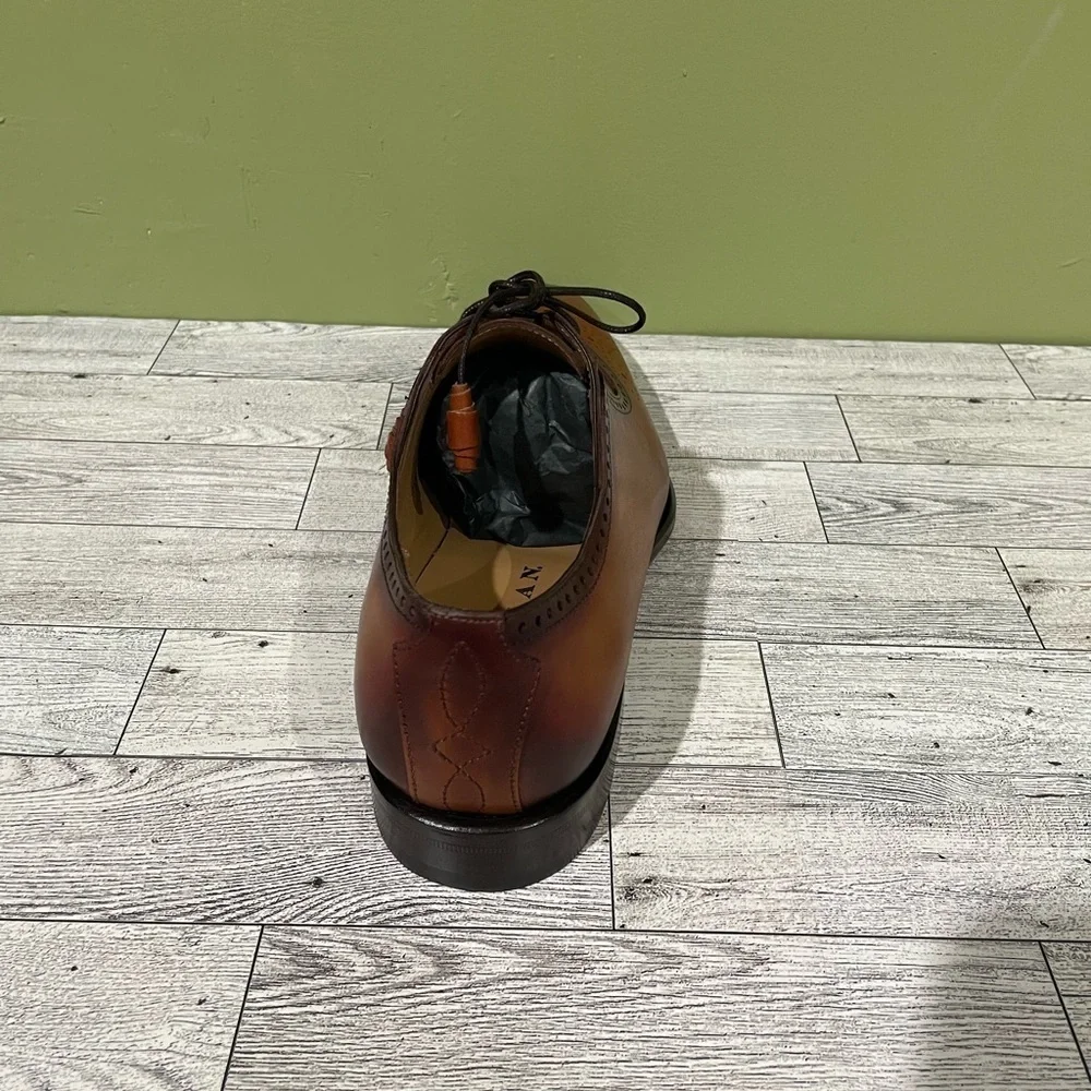 Mezlan shoes dressy oxford cognac/rust leather calf